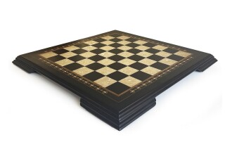 Helena Wood Art Masif Ahşap Koyu Satranç Tablası - 5