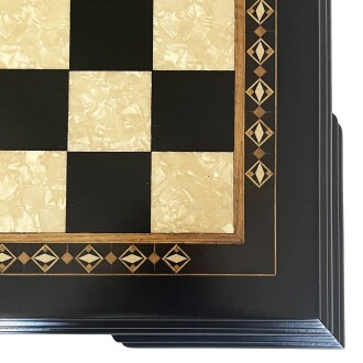 Helena Wood Art Masif Ahşap Koyu Satranç Tablası - 8