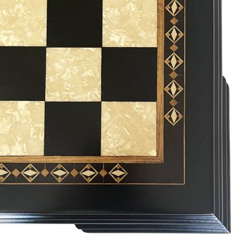 Helena Wood Art Masif Ahşap Koyu Satranç Tablası - 8