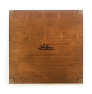 Helena Wood Art Masif Ceviz Sedefli Satranç Tablası 40x40cm - Thumbnail