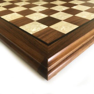 Helena Wood Art Masif Ceviz Sedefli Satranç Tablası 40x40cm - 5