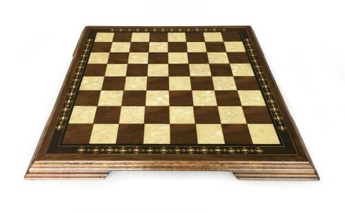 Helena Wood Art Masif Ceviz Sedefli Satranç Tablası 42 cm - 2
