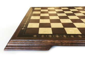 Helena Wood Art Masif Ceviz Sedefli Satranç Tablası 42 cm - 5