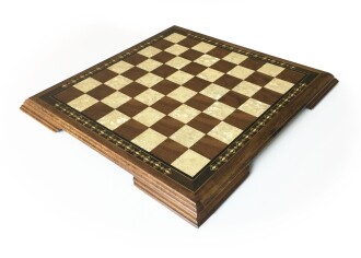 Helena Wood Art Masif Ceviz Sedefli Satranç Tablası 42 cm - 9