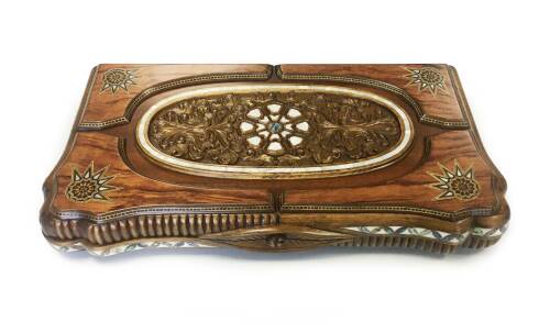 Helena Wood Art Ottoman Grand Sedef Mozaik Tavla Gül Ağacı - 5