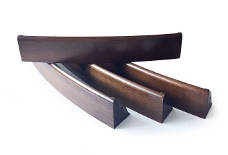 Helena Wood Art Oval El Yapımı Masif Ahşap Okey Takımı Sade - 4
