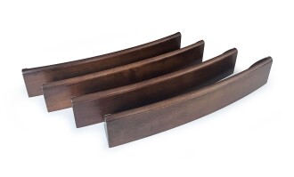 Helena Wood Art Oval El Yapımı Masif Ahşap Okey Takımı Sade - 10