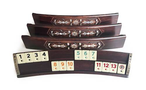 Helena Wood Art Sedef Kakmalı Oval Okey Takımı 4510 - 3