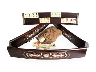 Helena Wood Art Sedef Kakmalı Oval Okey Takımı 4510 - 7