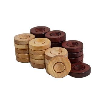 Boxwood Backgammon Checkers Set 35 mm