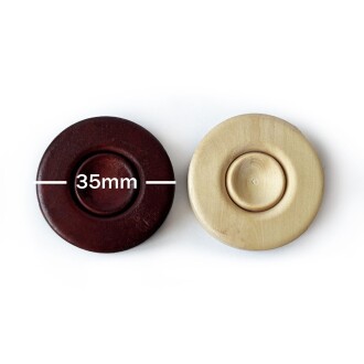 El Yapımı Şimşir Ahşap Tavla Pulu 35 mm - 3