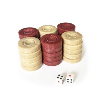 Helena Wood Art Süper Opak Lüks Polyester Tavla Pulu 35mm - 2