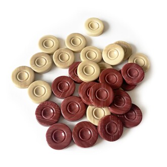 Helena Wood Art Süper Opak Lüks Polyester Tavla Pulu 35mm - 6