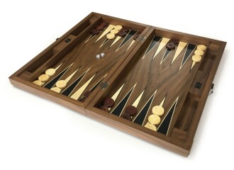 Tuana Game Geniş Ceviz Tavla Takımı Satranç Kareli - 3