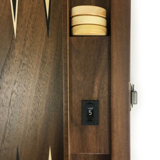 Tuana Game Geniş Ceviz Tavla Takımı Satranç Kareli - 8