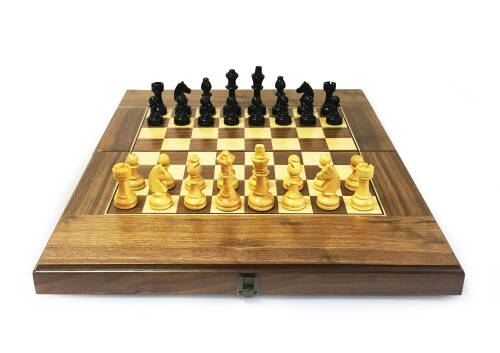 Tuana Game Geniş Ceviz Tavla ve Satranç Takımı - 3