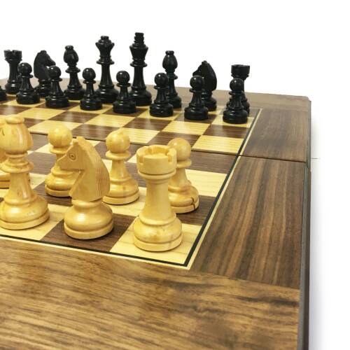 Tuana Game Geniş Ceviz Tavla ve Satranç Takımı - 8