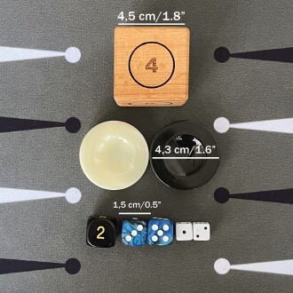 Helena Wood Art Turnuva Boy Tavla Kumaş Zemin 57x75 cm Gri Ahşap Vido - 4