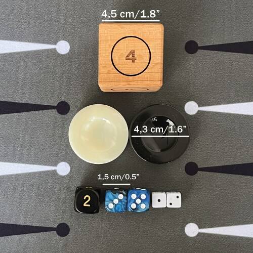 Helena Wood Art Turnuva Boy Tavla Kumaş Zemin 57x75 cm Gri Ahşap Vido - 4