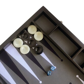 Helena Wood Art Turnuva Boy Tavla Kumaş Zemin 57x75 cm Gri Ahşap Vido - 7