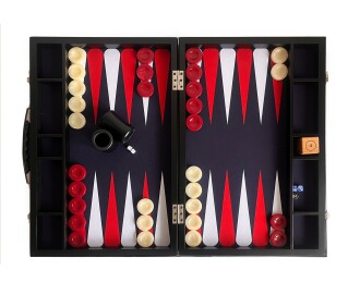 Helena Wood Art Turnuva Boy Tavla Kumaş Zemin 57x75 cm Kırmızı Beyaz Ahşap Vido