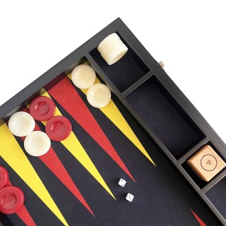 Helena Wood Art Turnuva Boy Tavla Kumaş Zemin 57x75 cm Sarı Kırmızı Ahşap Vido - 7