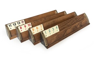 Helena Wood Art VIP Oymalı Masif Ahşap Okey Takımı Begonya - 4