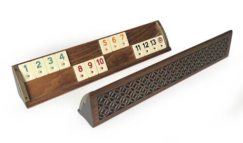 Helena Wood Art VIP Oymalı Masif Ahşap Okey Takımı Begonya - 7