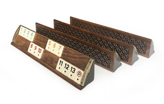 Helena Wood Art VIP Oymalı Masif Ahşap Okey Takımı Begonya - 6