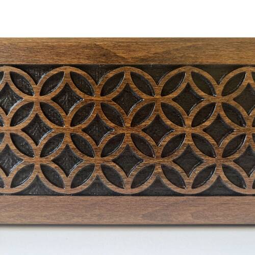 Helena Wood Art VIP Oymalı Masif Ahşap Okey Takımı Begonya - 10