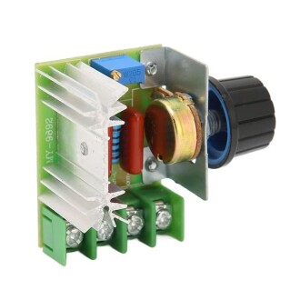 Hız Düğmesi 2000W Thyristor Elektronik Voltaj Regülatörü Dim Hız Sıcaklık Kontrolü - 6