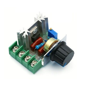 Hız Düğmesi 2000W Thyristor Elektronik Voltaj Regülatörü Dim Hız Sıcaklık Kontrolü - 7