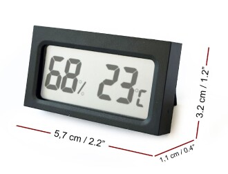 Humidor Puro Kutusu Nemlendirici Haznesi ve Dijital Nem Ölçer Termometre Seti - 4