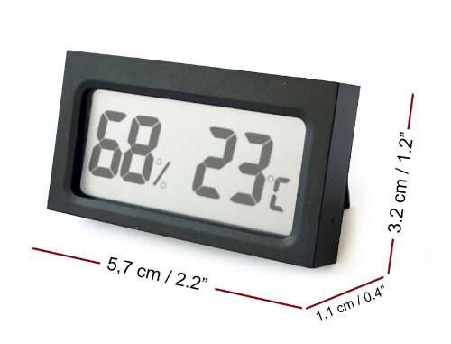 Humidor Puro Kutusu Nemlendirici Haznesi ve Dijital Nem Ölçer Termometre Seti - 4