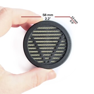 Humidor Puro Kutusu Nemlendirici Haznesi Yuvarlak ABS 58x13mm - 4