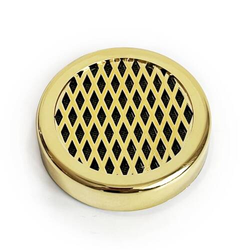 Humidor Puro Kutusu Nemlendirici Haznesi Yuvarlak ABS 58x13mm Sarı - 1