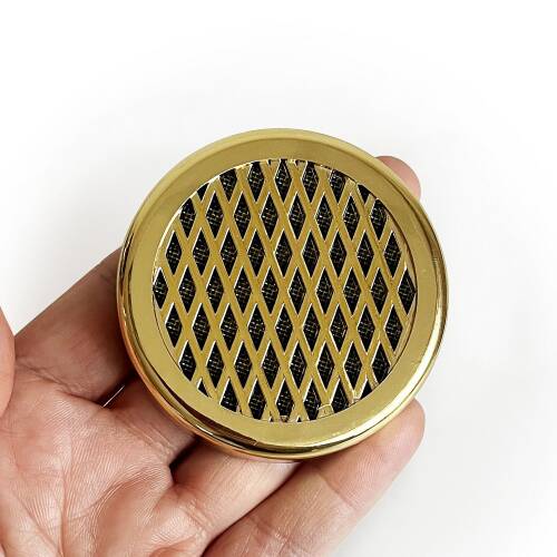 Humidor Puro Kutusu Nemlendirici Haznesi Yuvarlak ABS 58x13mm Sarı - 8