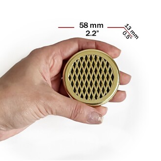 Humidor Puro Kutusu Nemlendirici Haznesi Yuvarlak ABS 58x13mm Sarı - 4