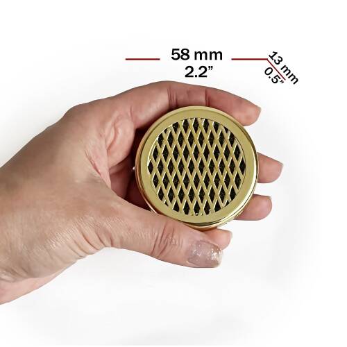 Humidor Puro Kutusu Nemlendirici Haznesi Yuvarlak ABS 58x13mm Sarı - 4