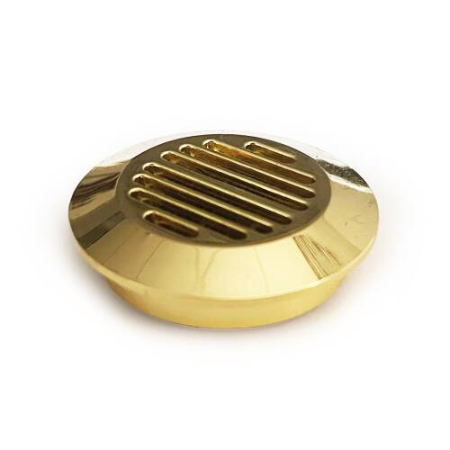 Humidor Puro Kutusu Nemlendirici Haznesi Yuvarlak Metal Sarı 37mm - 6