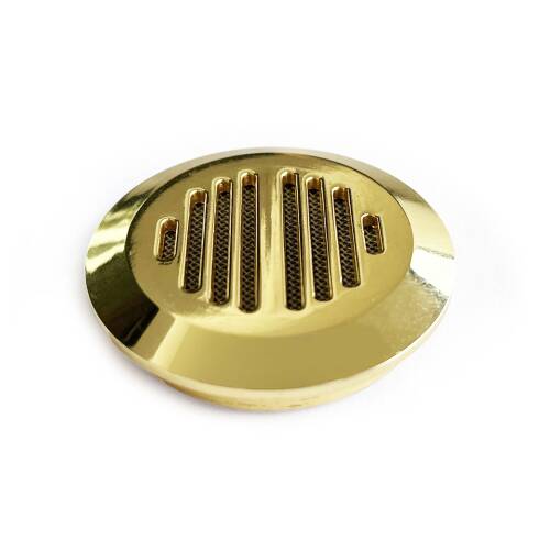 Humidor Puro Kutusu Nemlendirici Haznesi Yuvarlak Metal Sarı 37mm - 8