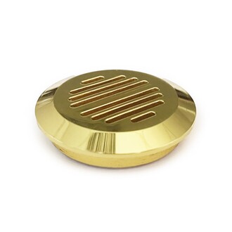 Humidor Puro Kutusu Nemlendirici Haznesi Yuvarlak Metal Sarı 37mm - Thumbnail