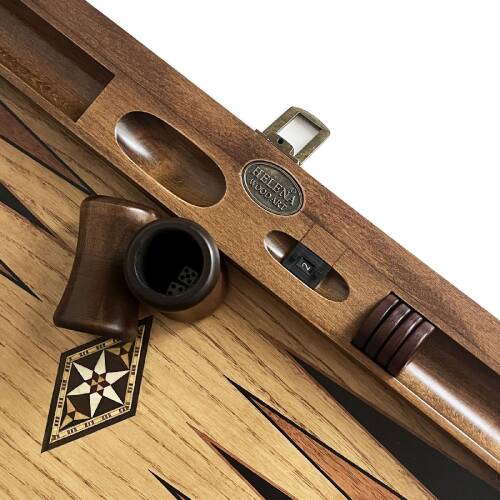 Infiniti Numeratörlü Ahşap Tavla Ceviz - 8