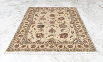 İran Tebriz İpek yün Karışımı El dokuması Halı 154x200 - 2