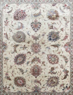 İran Tebriz İpek yün Karışımı El dokuması Halı 154x200 - 6