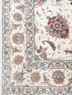 İran Tebriz İpek yün Karışımı El dokuması Halı 154x200 - 7