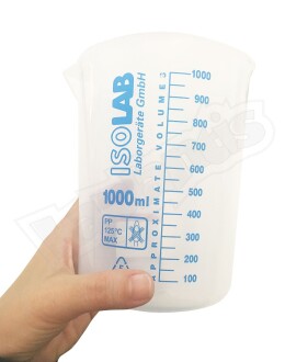 ISOLAB 1000ml Ölçü Kabı Beher Mavi Skala - 2