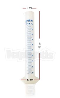 ISOLAB 1000ml Plastik Mezür Mavi Skala - 5
