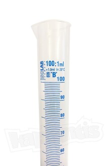 ISOLAB 100ml Plastik Mezür Mavi Skala - 2