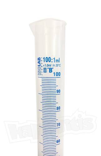 ISOLAB 100ml Plastik Mezür Mavi Skala - 2